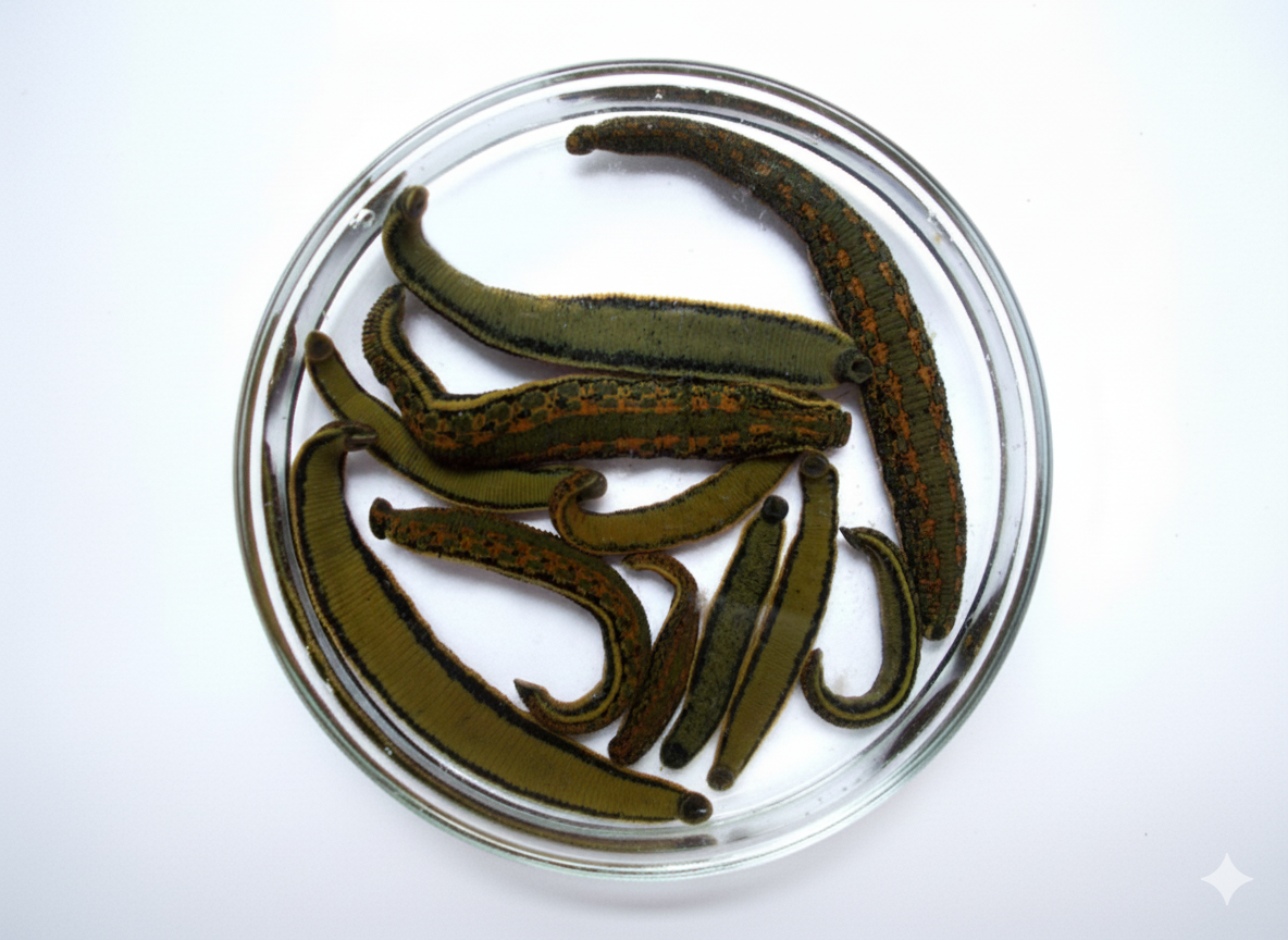 Kocaeli Darıca'da satılan botoks boy tıbbi sülükler